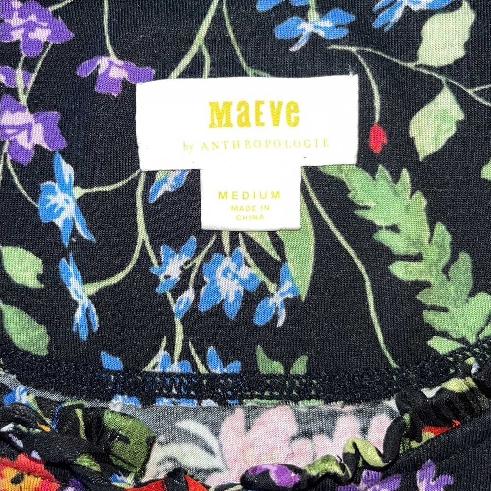 Anthropologie Maeve Jacquin Peasant Blouse Size Medium - Picture 9 of 12